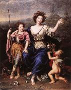 MIGNARD, Pierre The Marquise de Seignelay and Two of her Children France oil painting artist